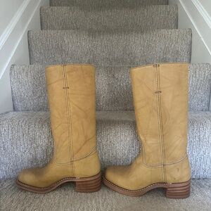 FRYE CAMPUS 14L BOOTS - BANANA
